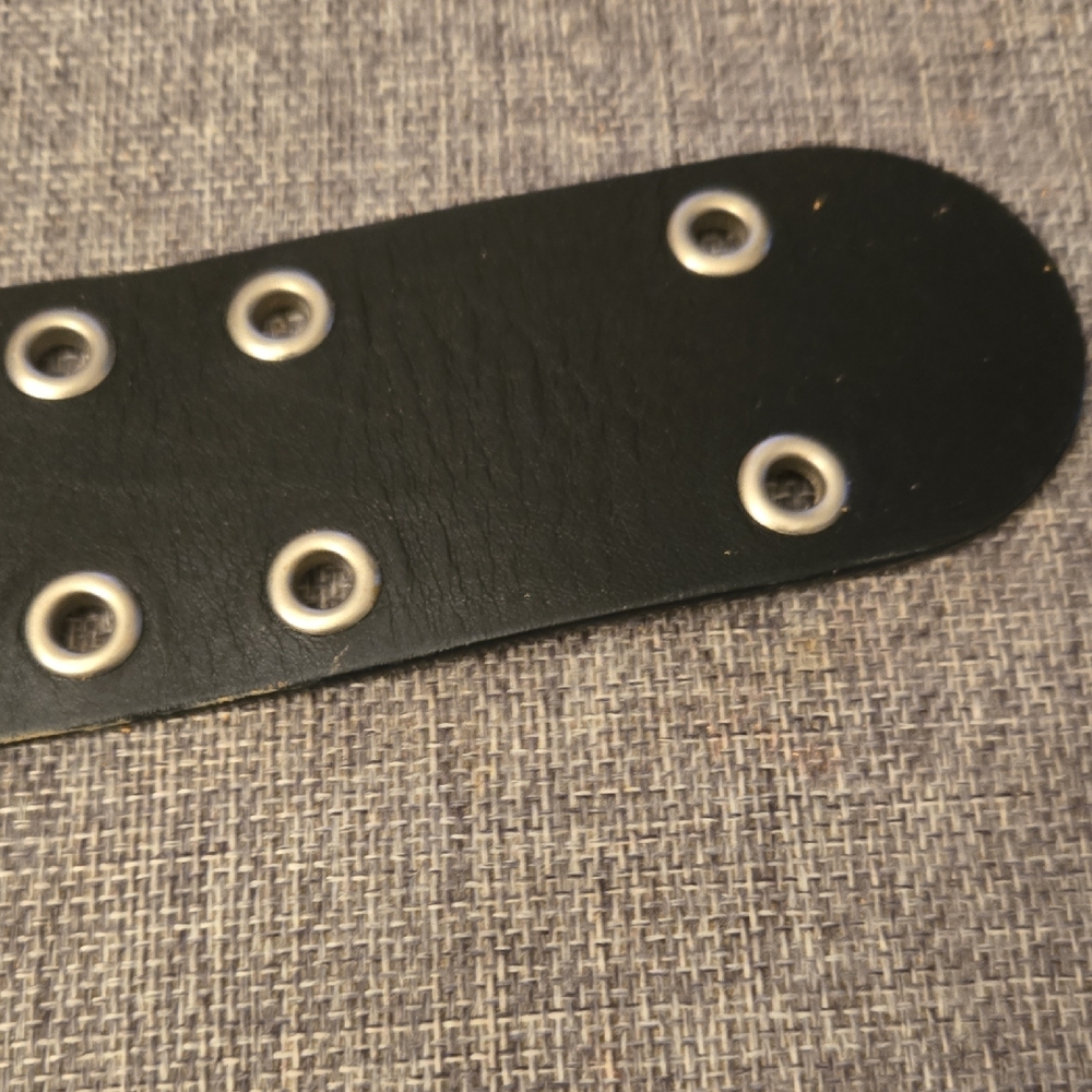 Fossil Black Belt with Silver Accents - Picture 3 of 7
